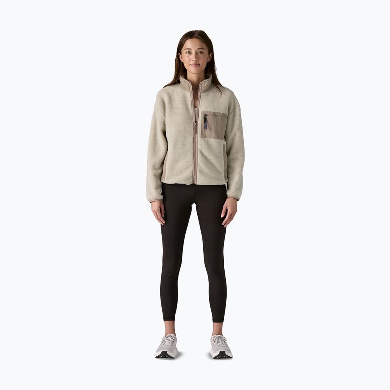 Patagonia Damen Fleece-Sweatshirt Synch Haferflocken Heidekraut w/Seabird grau 2