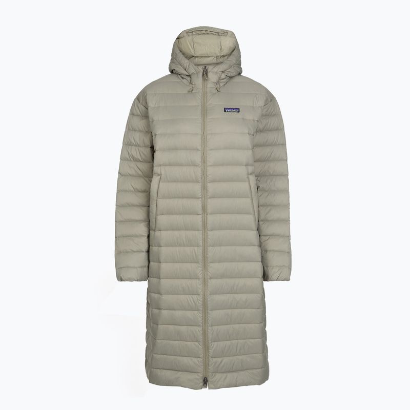 Damen-Daunenmantel Patagonia Recycled Down Sweater Parka river rock green
