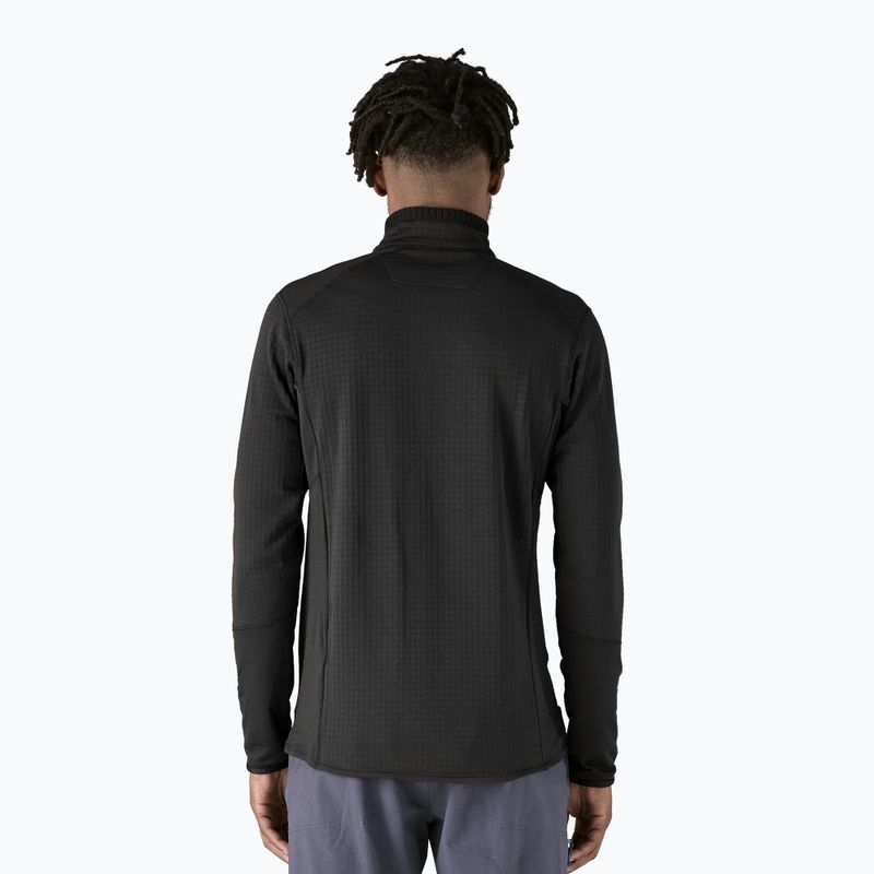 Herren Patagonia R1 Hybrid Fleece-Sweatshirt schwarz 2