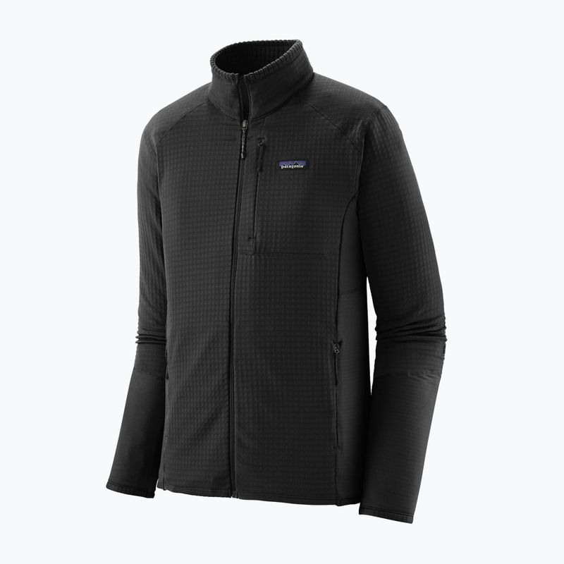 Herren Patagonia R1 Hybrid Fleece-Sweatshirt schwarz 3
