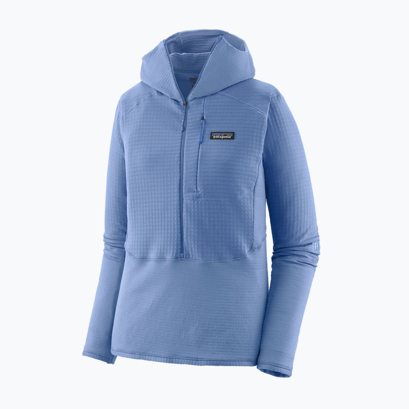Damen Softshelljacke Patagonia R1 Hybrid Pullover Hoody reichlich blau 11
