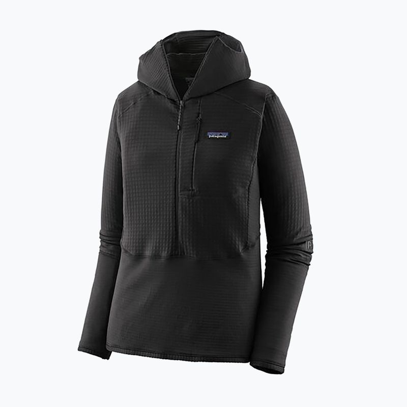 Damen Softshelljacke Patagonia R1 Hybrid Pullover Hoody schwarz 3