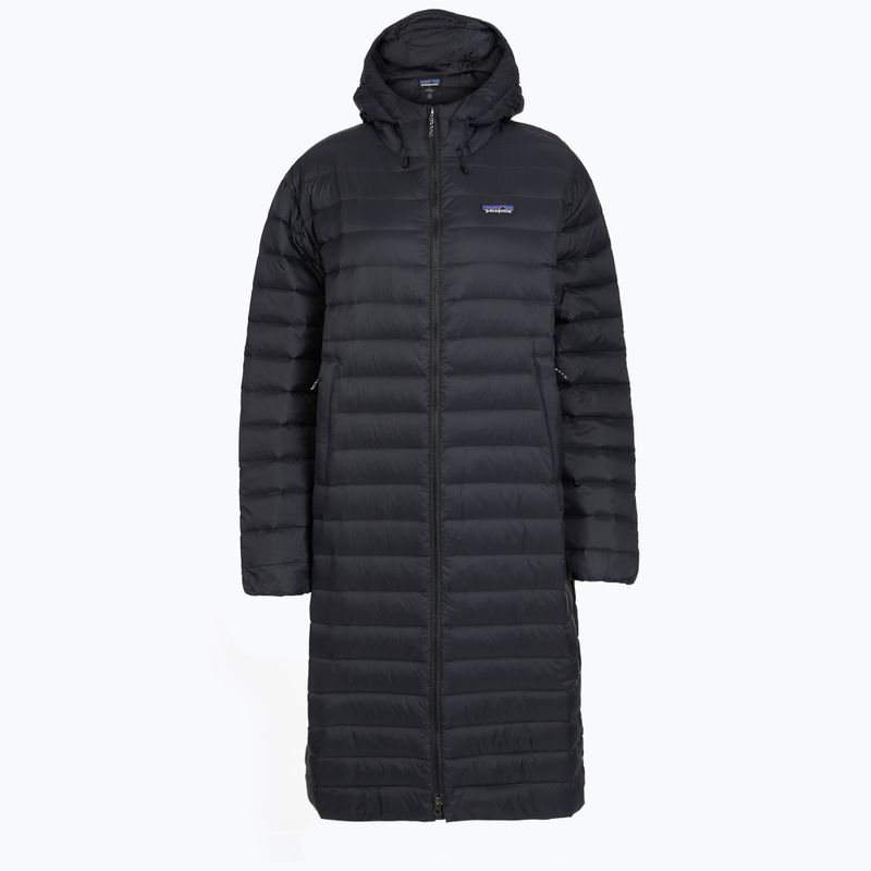 Damen-Daunenmantel Patagonia Recycled Down Sweater Parka schwarz 4