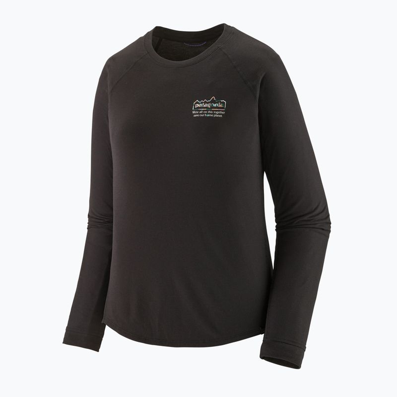 Damen Patagonia Capilene Cool Trail Grafik Einheit fitz/schwarz Longsleeve