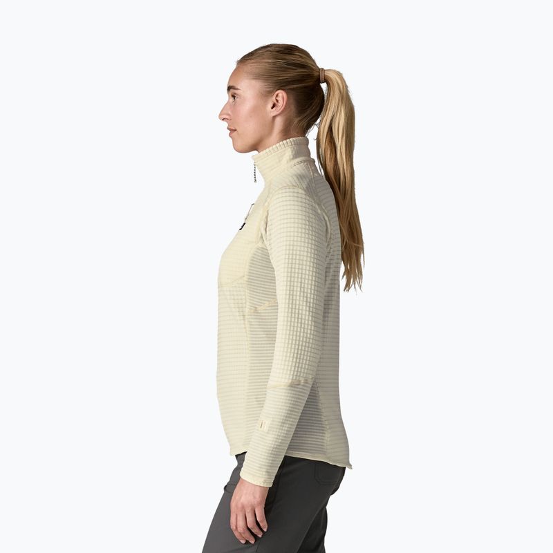 Damen-Fleecejacke Patagonia R1 wool white 3