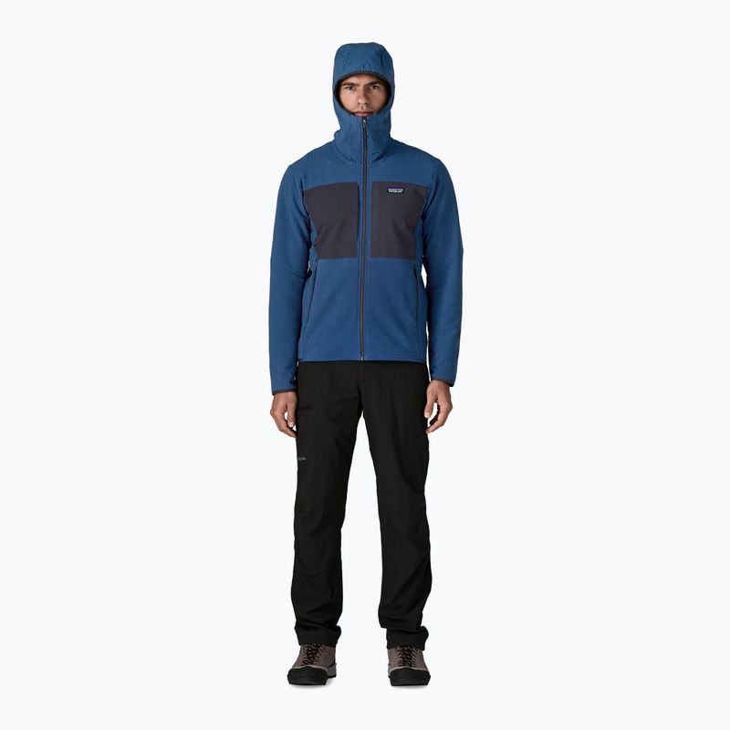 Herren Patagonia R2 TechFace Hoody Softshell Jacke clement blau 2