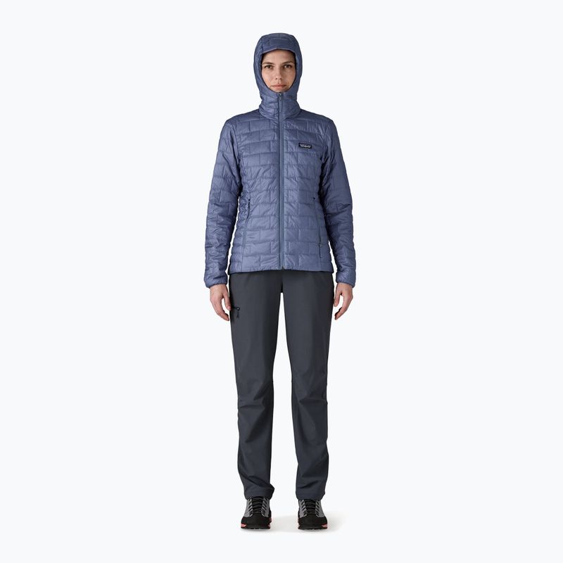 Damen Patagonia Nano Puff Hoody aktuelle blaue Daunenjacke 2