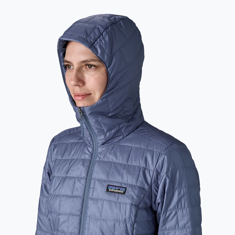 Damen Patagonia Nano Puff Hoody aktuelle blaue Daunenjacke 6
