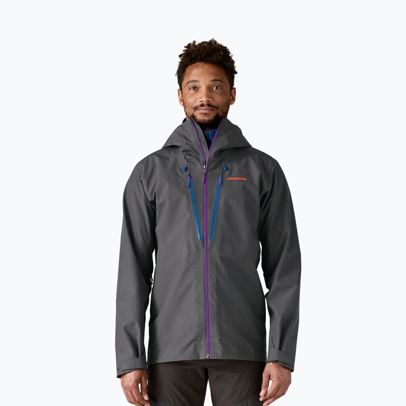 Patagonia Männer Triolet forge grau w / p6 blau regen Jacke