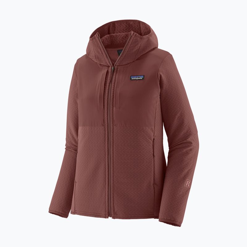 Patagonia Damen-Softshell-Jacke R2 CrossStrata Hoody dark ruby