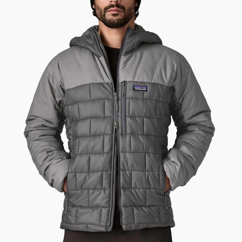 Herren Patagonia Hi-Loft Nano Puff Hoody forge grau 5