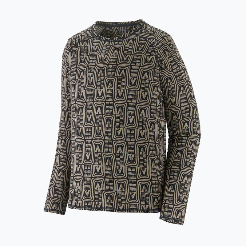 Herren Patagonia Cap Mid Weight Crew flow / sunken blue thermal longsleeve 3