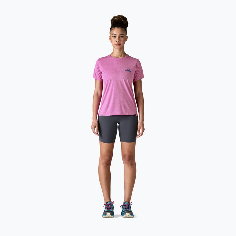 Damen Patagonia Cap Cool Daily Grafik Shirt '73 Skyline / lebhaft lila x-dye 2