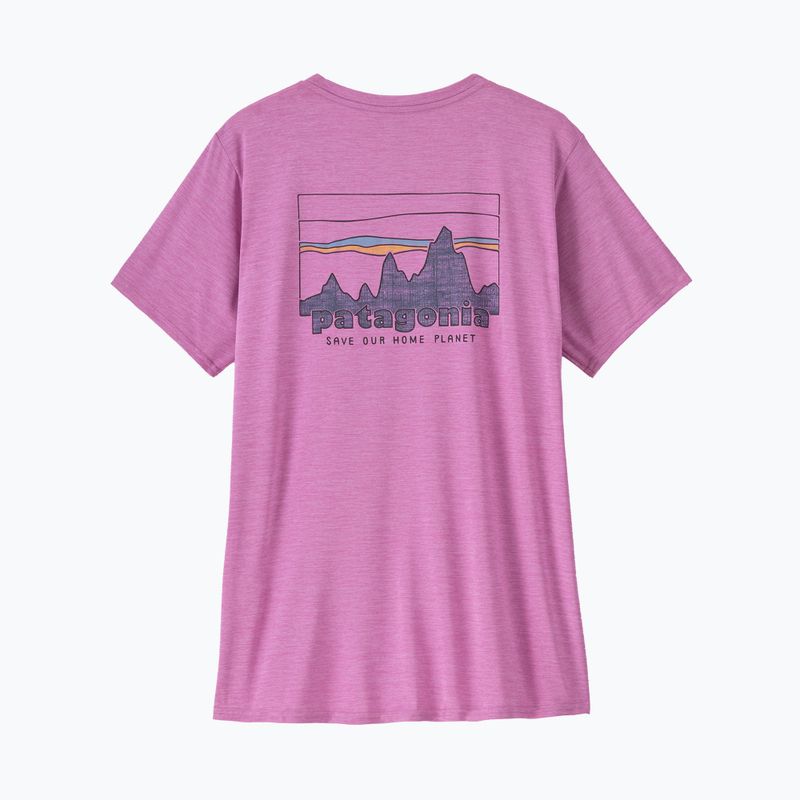 Damen Patagonia Cap Cool Daily Grafik Shirt '73 Skyline / lebhaft lila x-dye 5