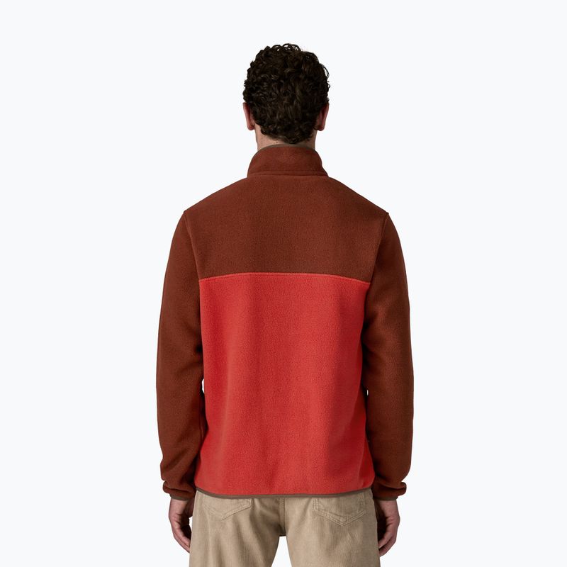 Herren Patagonia LW Synch Snap-T P / O amanita rot trekking Sweatshirt 2