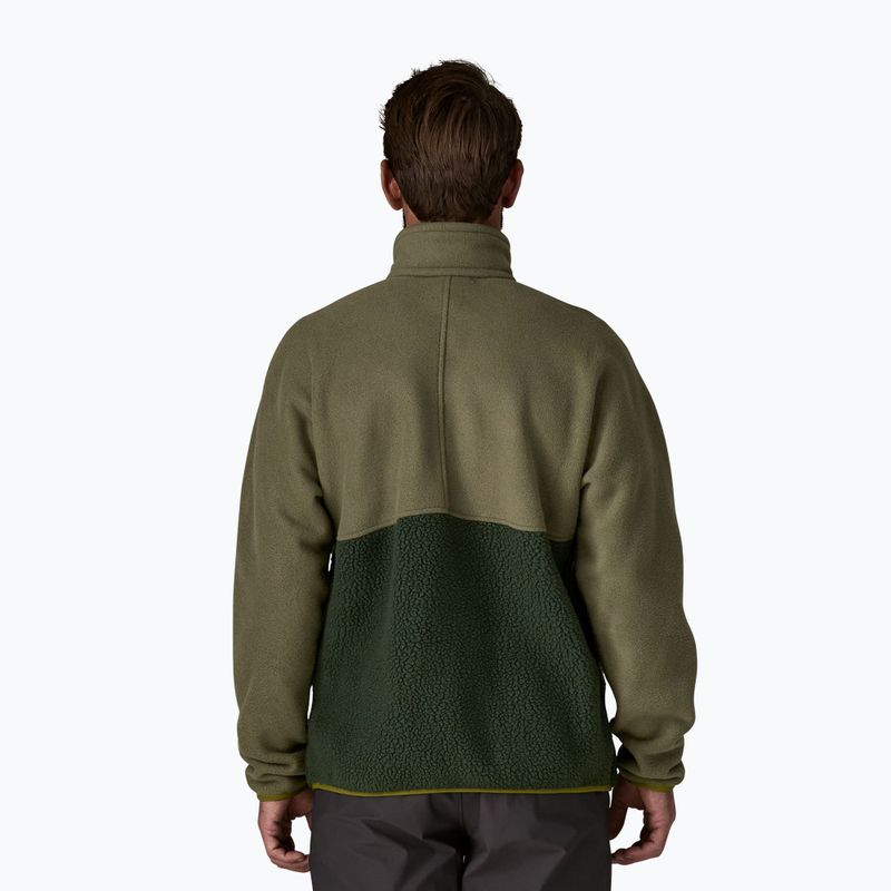 Herren Patagonia Retro Pile 1 / 2 Snap P / O alten Wachstum grün Trekking Sweatshirt 3
