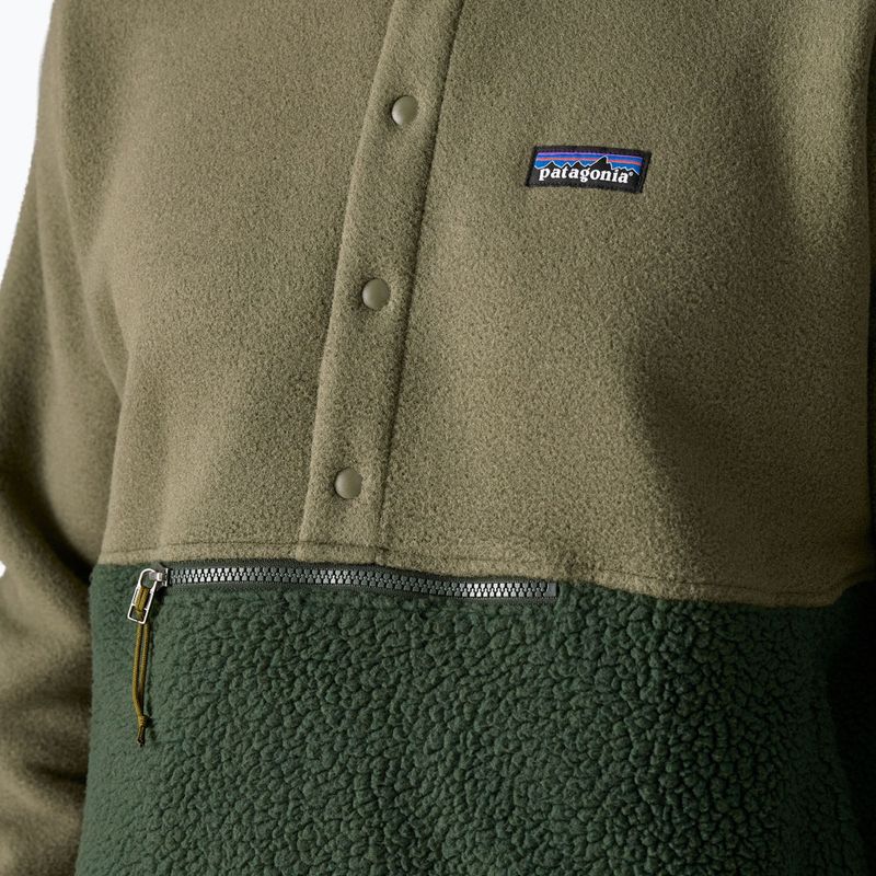 Herren Patagonia Retro Pile 1 / 2 Snap P / O alten Wachstum grün Trekking Sweatshirt 6