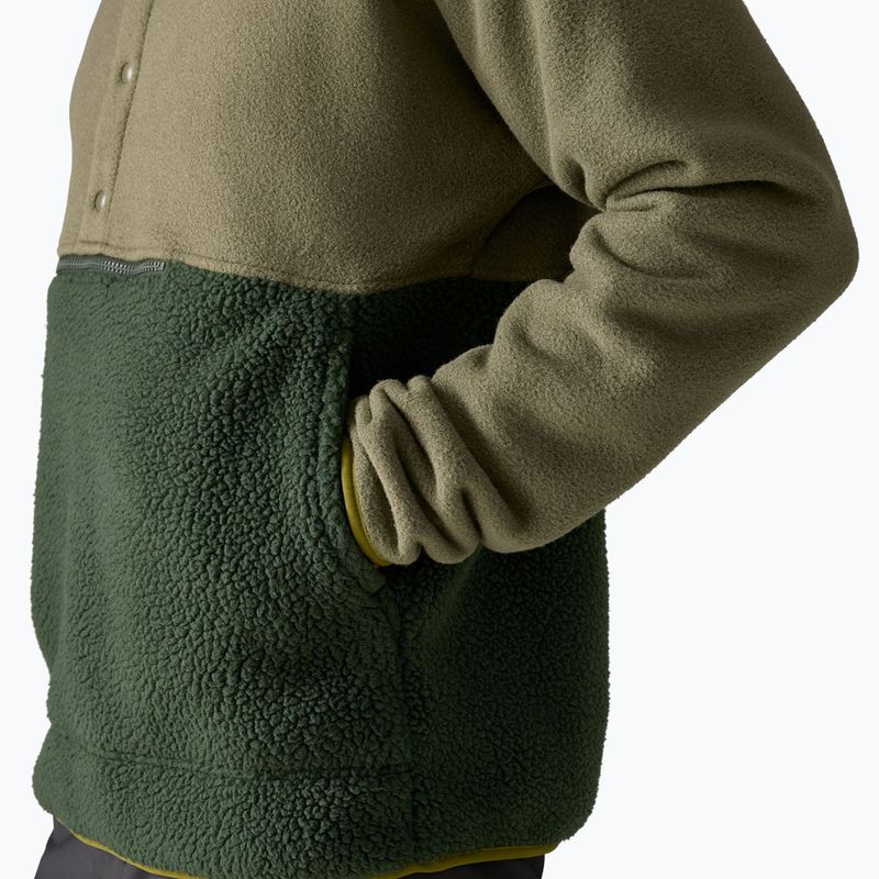 Herren Patagonia Retro Pile 1 / 2 Snap P / O alten Wachstum grün Trekking Sweatshirt 7