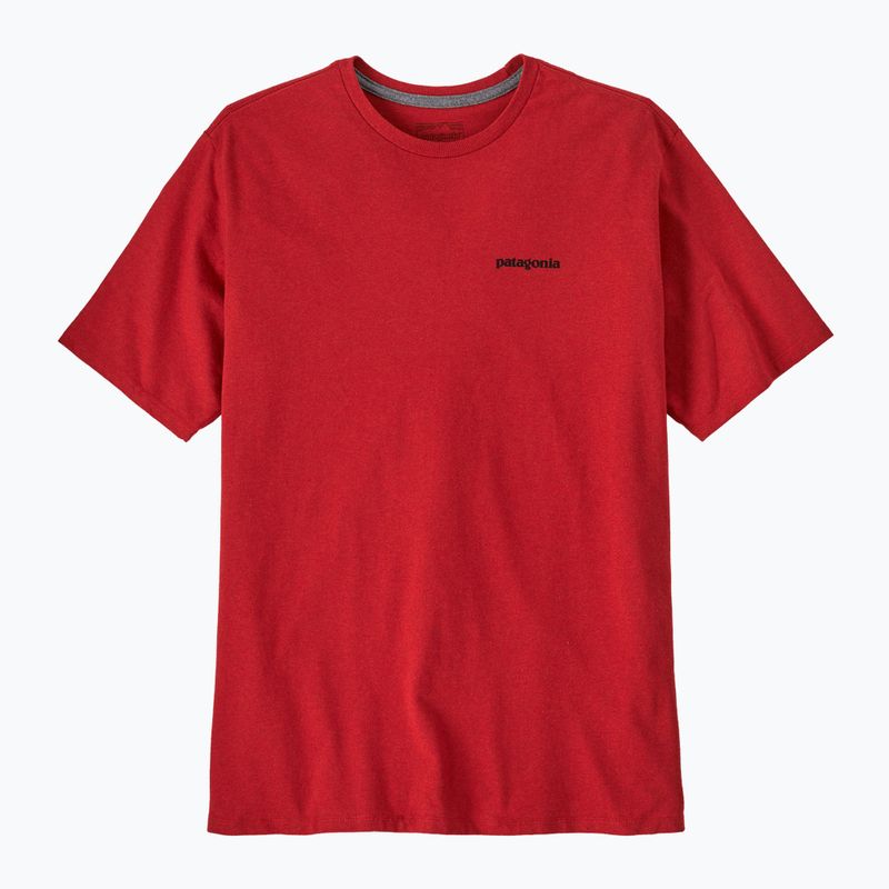 Herren Patagonia P-6 Logo Responsibili-Tee amanita rot