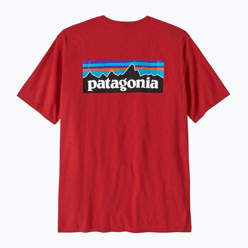 Herren Patagonia P-6 Logo Responsibili-Tee amanita rot 2