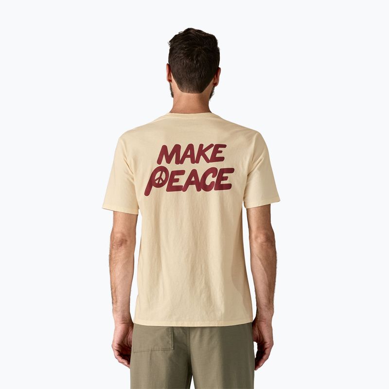 Herren Patagonia Balance Bio-Friedenssamen / ungefärbtes Natur-T-Shirt 2