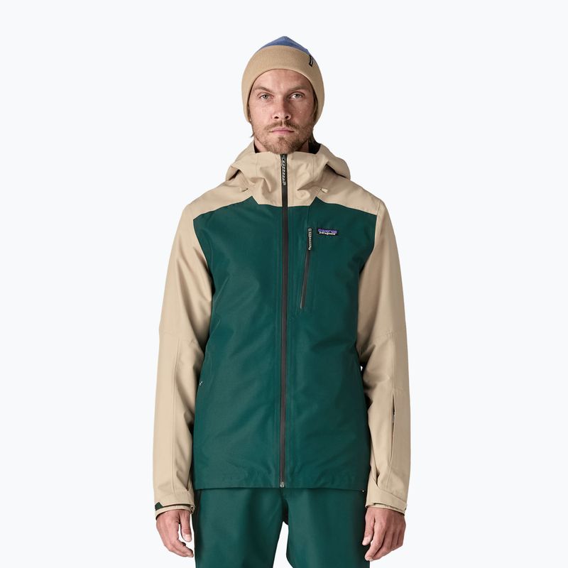 Patagonia Herren Isolierte Powder Town Regenjacke cascade grün