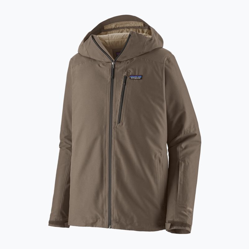 Patagonia Herren Isolierte Powder Town Regenjacke marlow braun