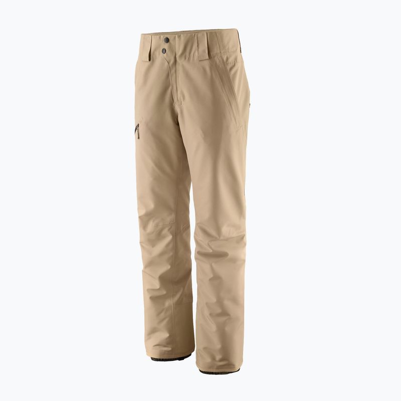 Damen Skihose Patagonia Isolierte Powder Town Ruder hellbraun