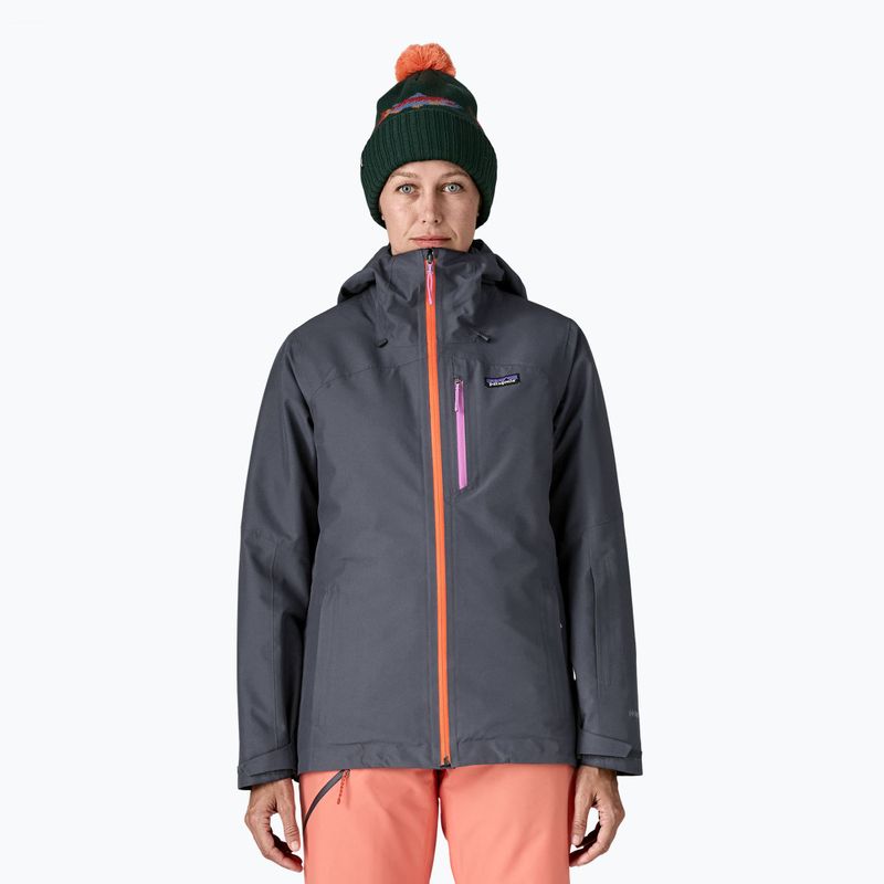 Damen Patagonia isoliert Powder Town Schwelbrand blau w / orange schälen regen Jacke
