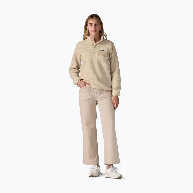Patagonia Damen-Trekking-Sweatshirt LW Synch Snap-T P / O flow: dyno weiß 2