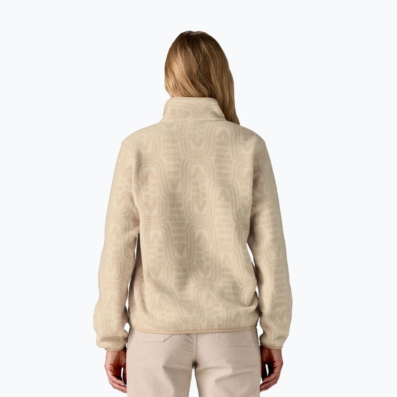 Patagonia Damen-Trekking-Sweatshirt LW Synch Snap-T P / O flow: dyno weiß 3
