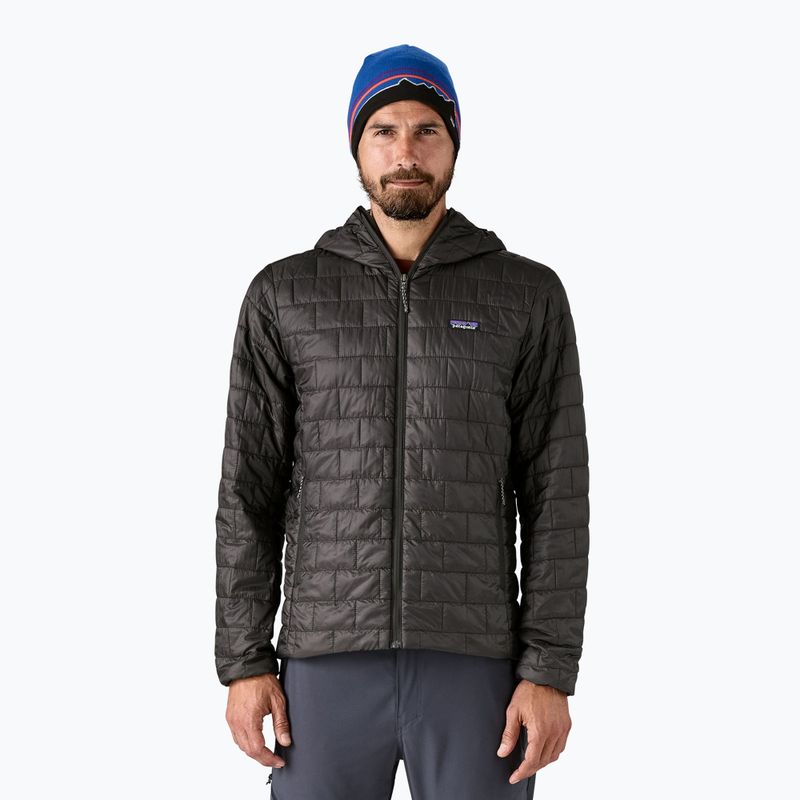 Herren Patagonia Nano Puff Hoody Daunenjacke schwarz