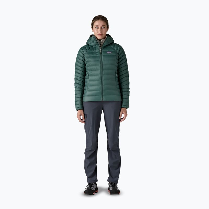 Damen Daunenjacke Patagonia Down Sweater Hoody cascade green 2