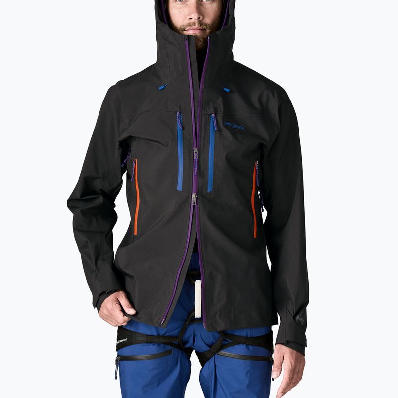 Herren Patagonia Pluma Pro Regenjacke schwarz 4