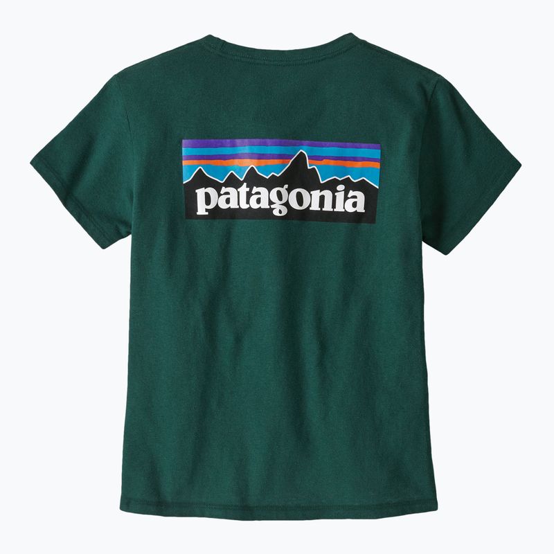 Damen Patagonia P-6 Logo Responsibili-Tee kaskadengrün 4