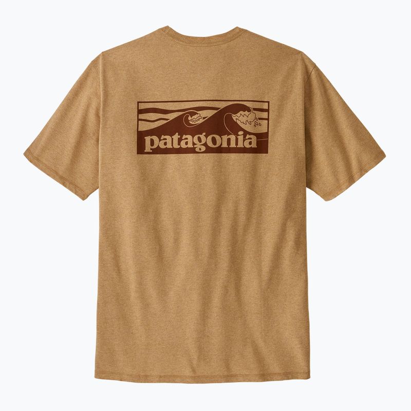 Herren Patagonia Boardshort Logo Tasche Responsibili t-shirt talon gold 5