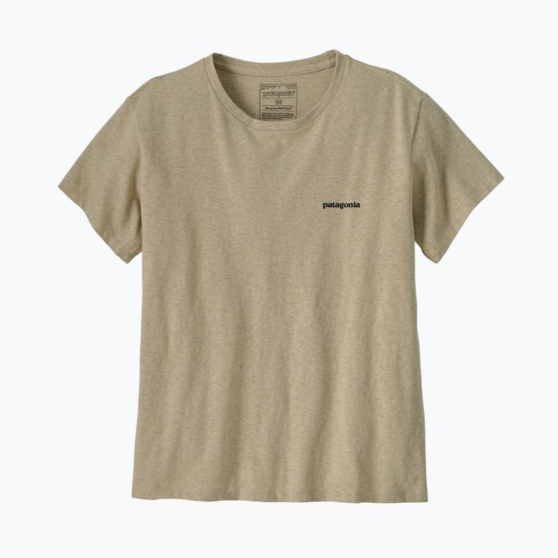 Damen Patagonia P-6 Logo Responsibili-Tee Bimsstein-T-Shirt