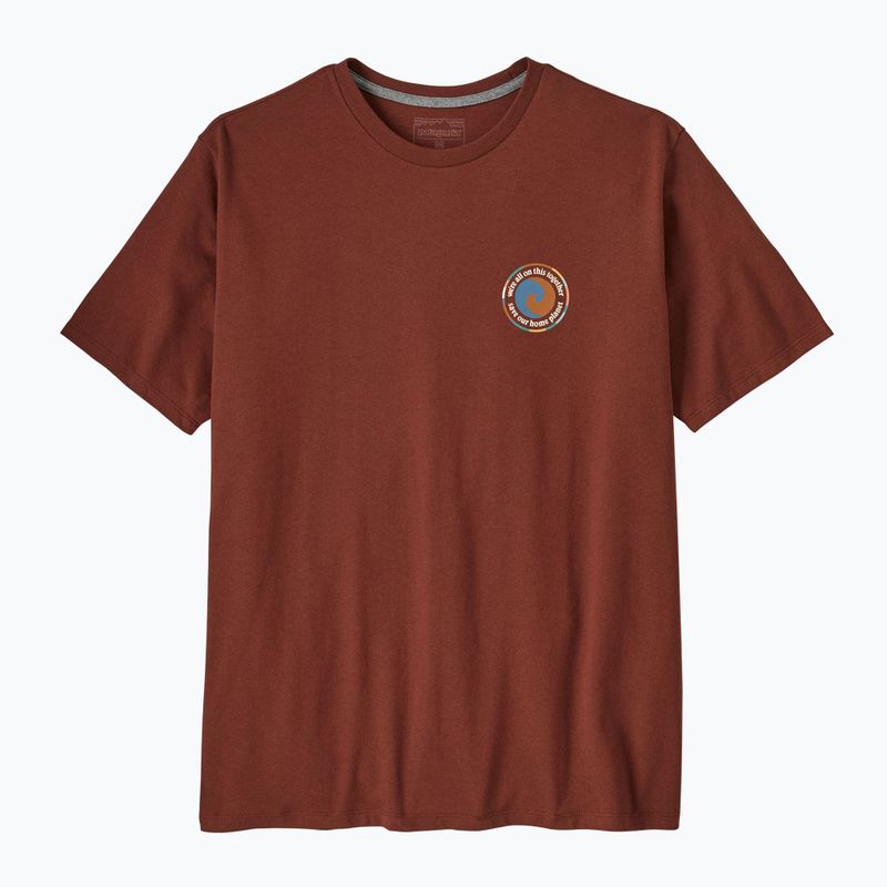 Herren Patagonia Unity Fitz Responsibili getrocknet Vanille T-Shirt