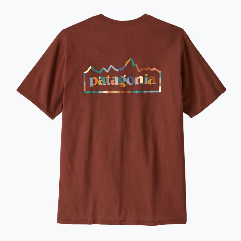 Herren Patagonia Unity Fitz Responsibili getrocknet Vanille T-Shirt 2