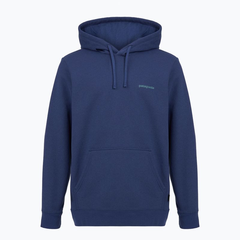 Herren Patagonia Boardshort Logo Uprisal Hoody clement blau