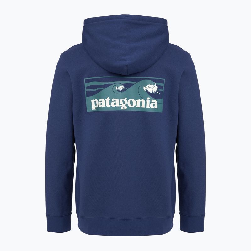 Herren Patagonia Boardshort Logo Uprisal Hoody clement blau 2