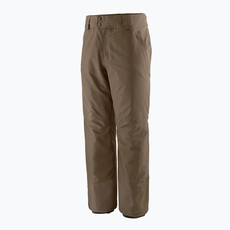 Herren Patagonia Isolierte Powder Town Skihose merlow braun