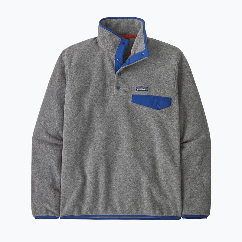 Herren Patagonia LW Synch Snap-T P / O nickel w / clement blau Trekking Sweatshirt