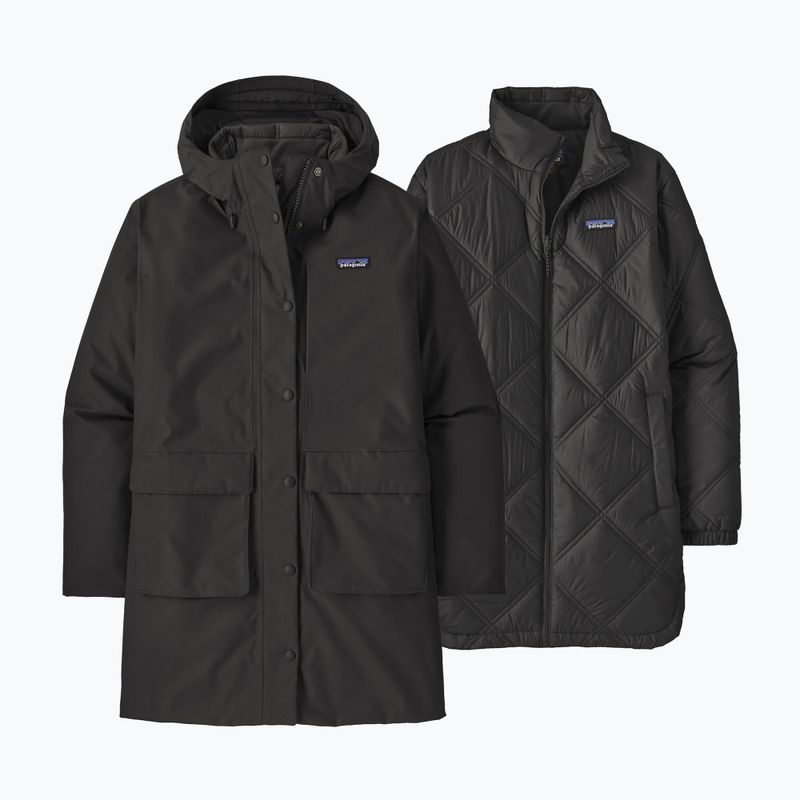 Damen Patagonia Pine Bank 3-in-1 Parka Jacke schwarz 4