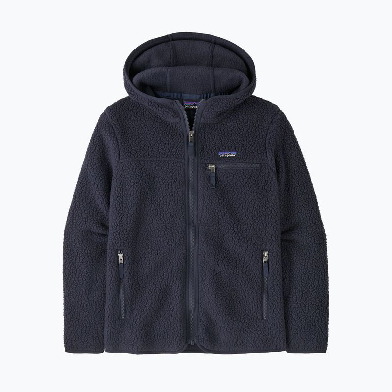 Damen-Trekking-Sweatshirt Patagonia Retro Pile Hoody versunken blau