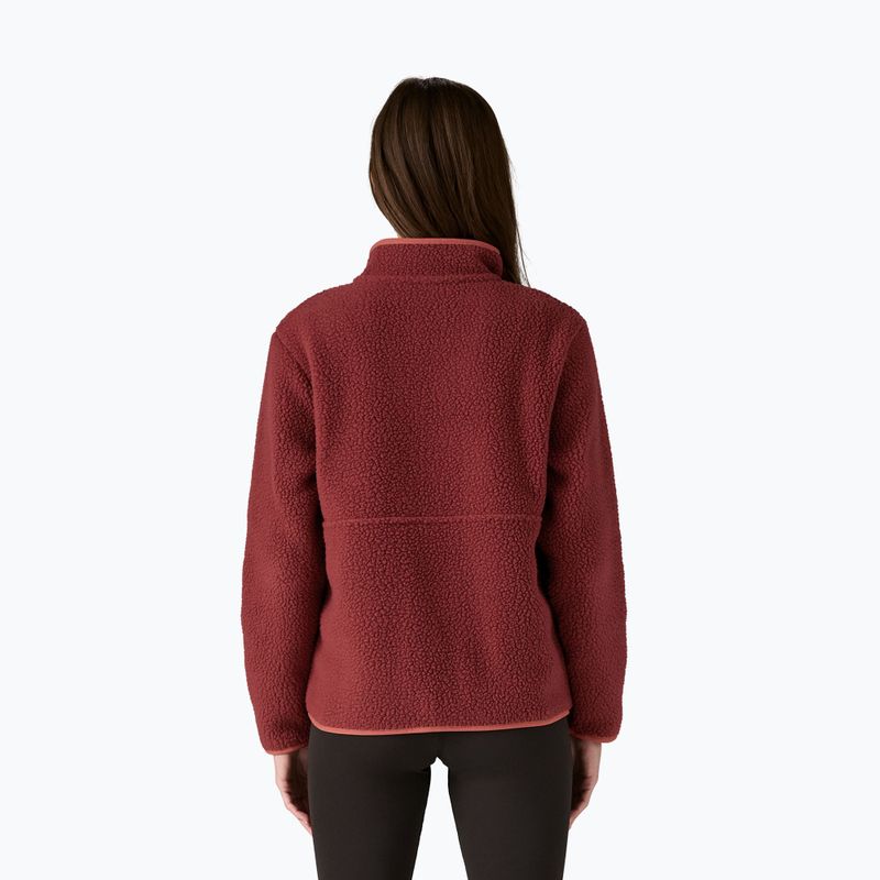 Damen Patagonia Retro Pile Fleece-Sweatshirt Marsupial sequoia rot 2