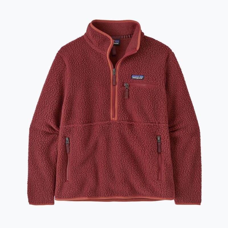 Damen Patagonia Retro Pile Fleece-Sweatshirt Marsupial sequoia rot 3