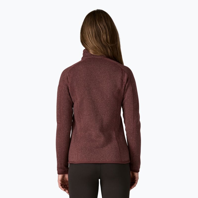 Damen Patagonia Better Sweater Fleece-Trekking-Sweatshirt dunkles Rubinrot 2