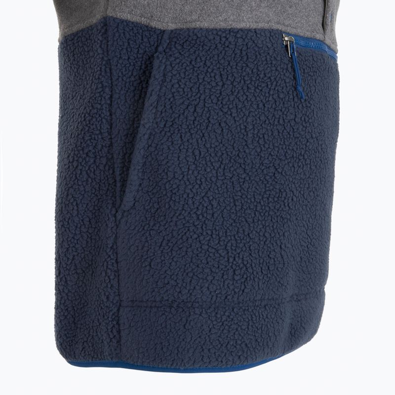 Herren Patagonia Retro Pile 1 / 2 Snap P / O neue Marine w / Nickel Trekking Sweatshirt 4