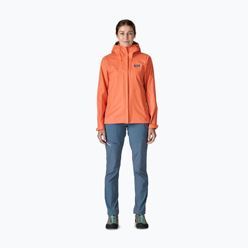 Damen-Regenjacke Patagonia Torrentshell 3L Rain peach sorbet 2